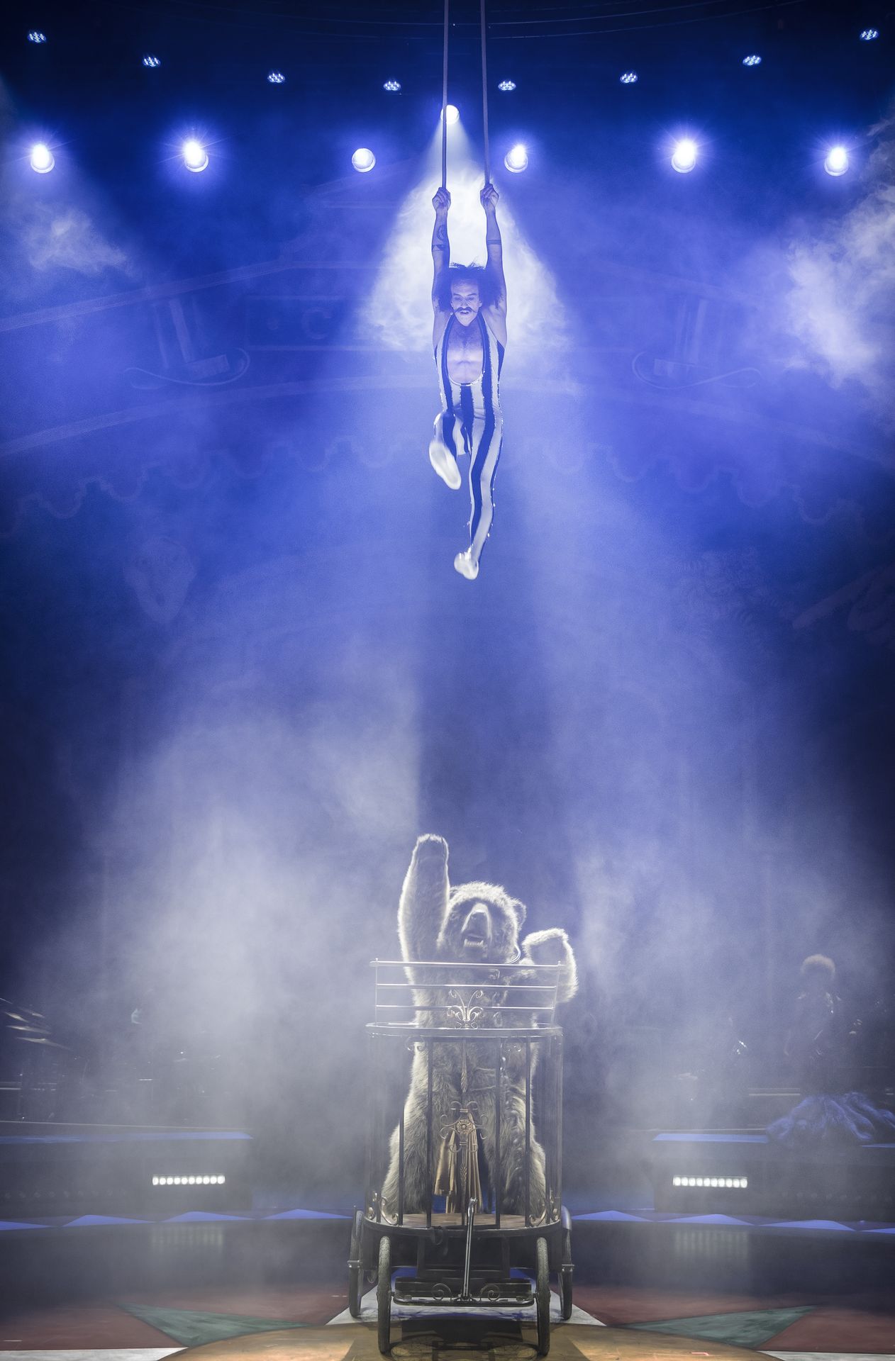 Nikolas Pulka, aerial straps, circus acrobat, Pippi På Cirkus, circus musical, Cirkus, Stockholm